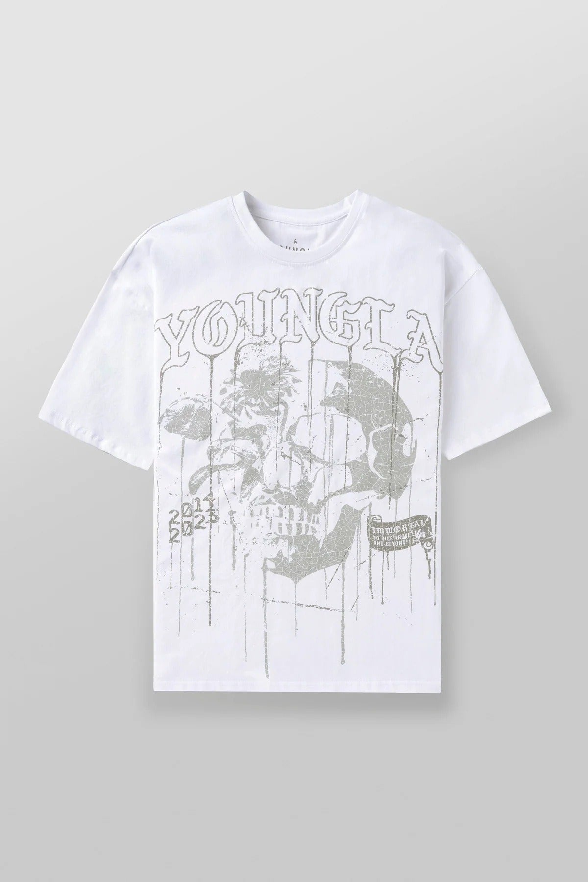 Summer American Skull Short Sleeve Loose T-shirt for Men