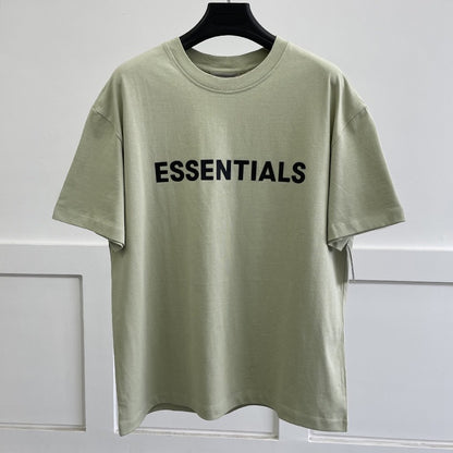 FEAR OF GOD ESSENTIALS Double Thread Chest Letter High Street Short Sleeve T shirt Mens and Womens Fashion Sign