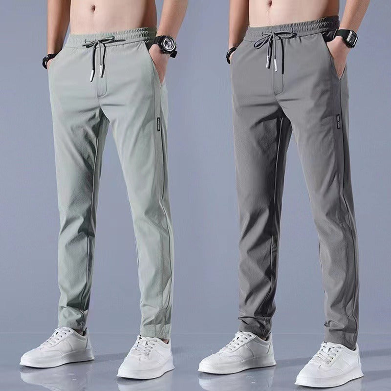 Business casual pants elastic breathable straight leg oversized sports pants