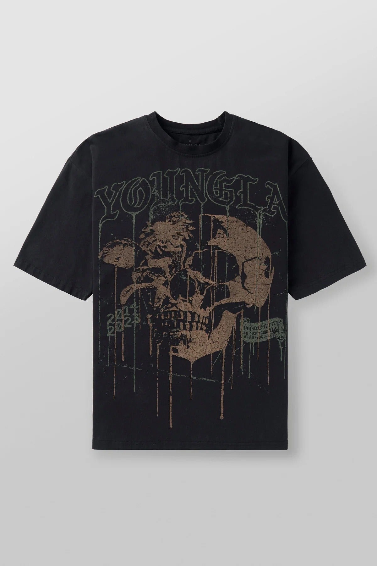 Summer American Skull Short Sleeve Loose T-shirt for Men